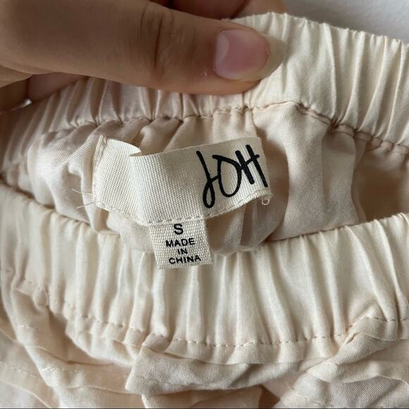 Joh Cream Fringe Skirt Size Small - Picture 2 of 6